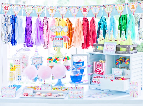 Carnival Party Decorations, *FEATURED on Pizzazzerie*, Printable Party By Cutie Putti Paperie Il_570xn