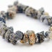 Large White Quartz Rough Cut Nuggets with Natural Pyrite 13 to 20mm - 1/2 Strand