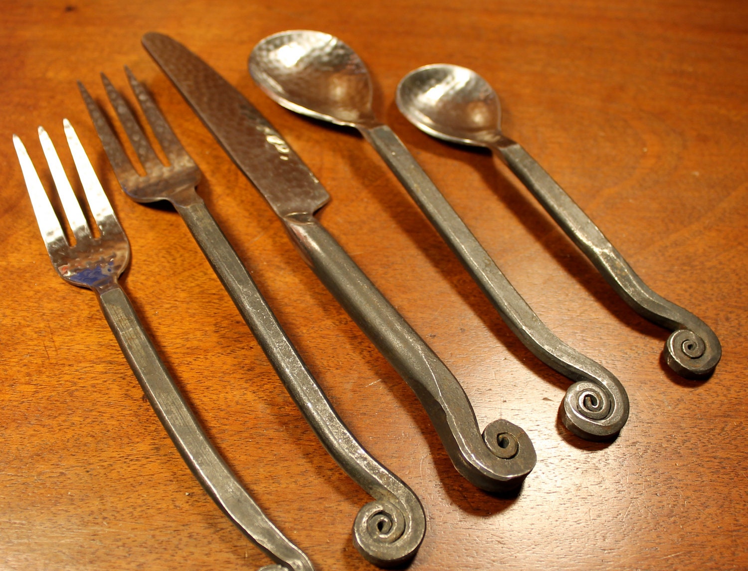 Cast Ironlook Handled Flatware Four Place Settings