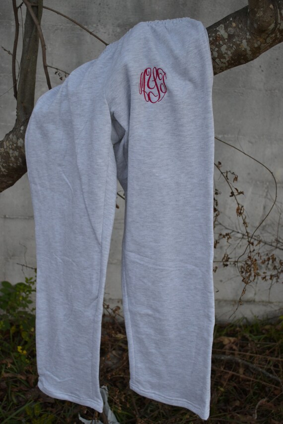 monogrammed sweatpants