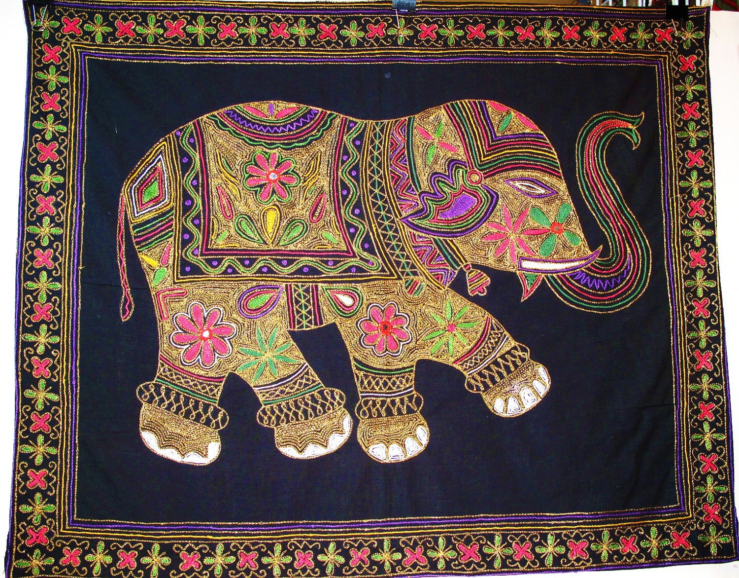 Elephant Wall Hanging Wall Tapestry by the Old Silk Route