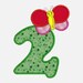 Butterfly Numbers 1-9...Embroidery Applique Design...Three sizes for multiple hoops...Item1285...INSTANT DOWNLOAD