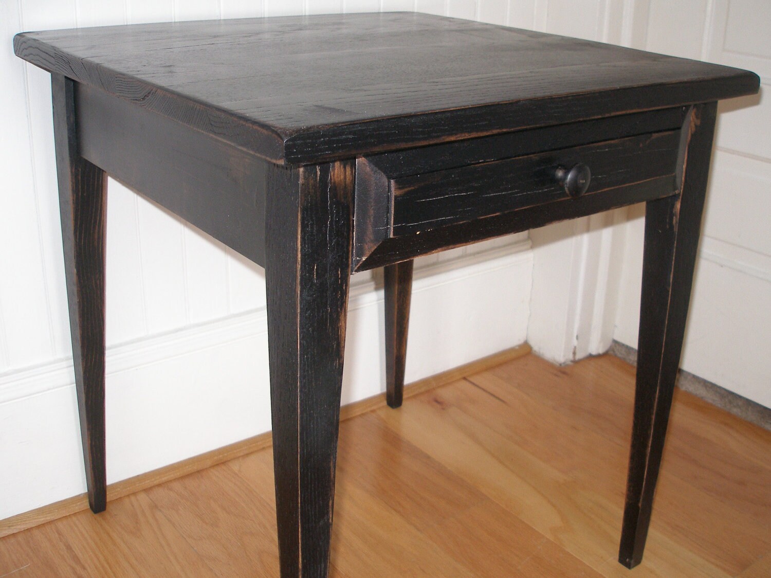 distressed rustic end tables
