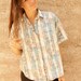 IKAT style BRIGHT southwest button up down shirt