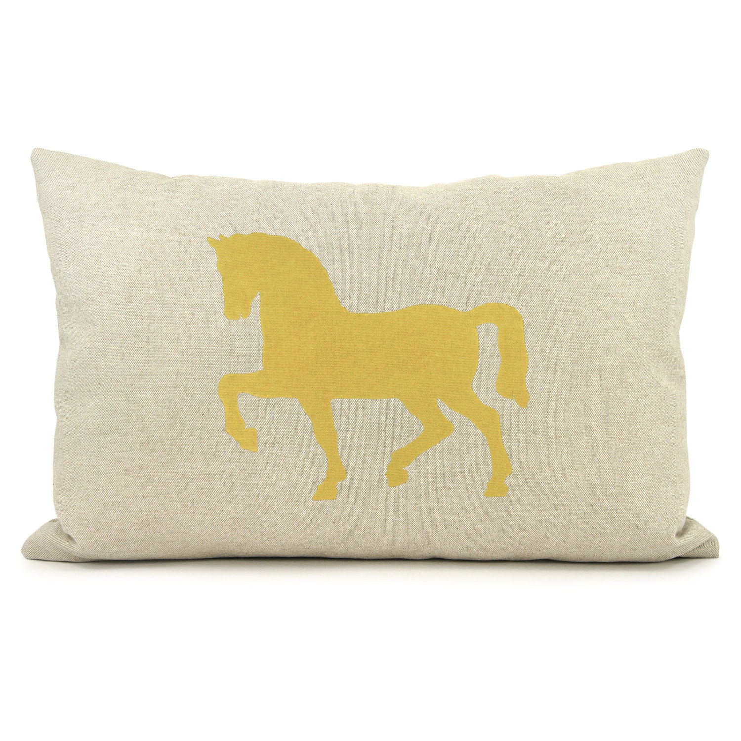 12x18 horse pillow cover Lumbar pillow cover by ClassicByNature