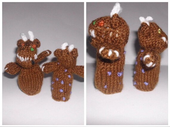 PDF Knitting pattern Gruffalo Finger puppets for charity ...