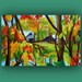 Fall Day on the Farm - Original Oil Painting (farm, barn, fall, leaves, trees, autumn) signed by DanaC