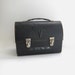 Black Vintage Thermos Lunchbox with V