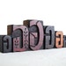 Vintage Letterpress 6 Wooden Alphabet -G Collection -VG9
