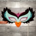 DIY Printable Peacock Mask Birthdays Halloween Masquerade