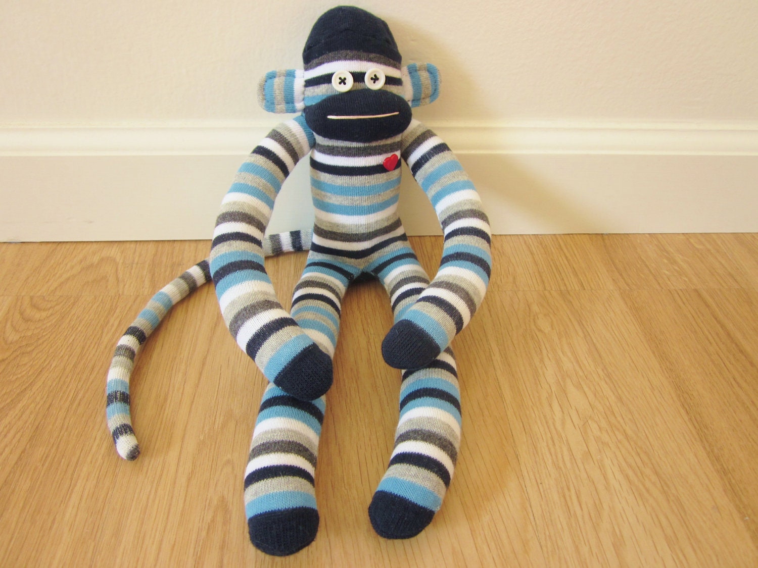 blue sock monkey