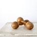 Antique Hand Weights // 1920s Wood Dumb Bells