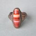 Vintage Banded Agate Heavy Ring Size 8
