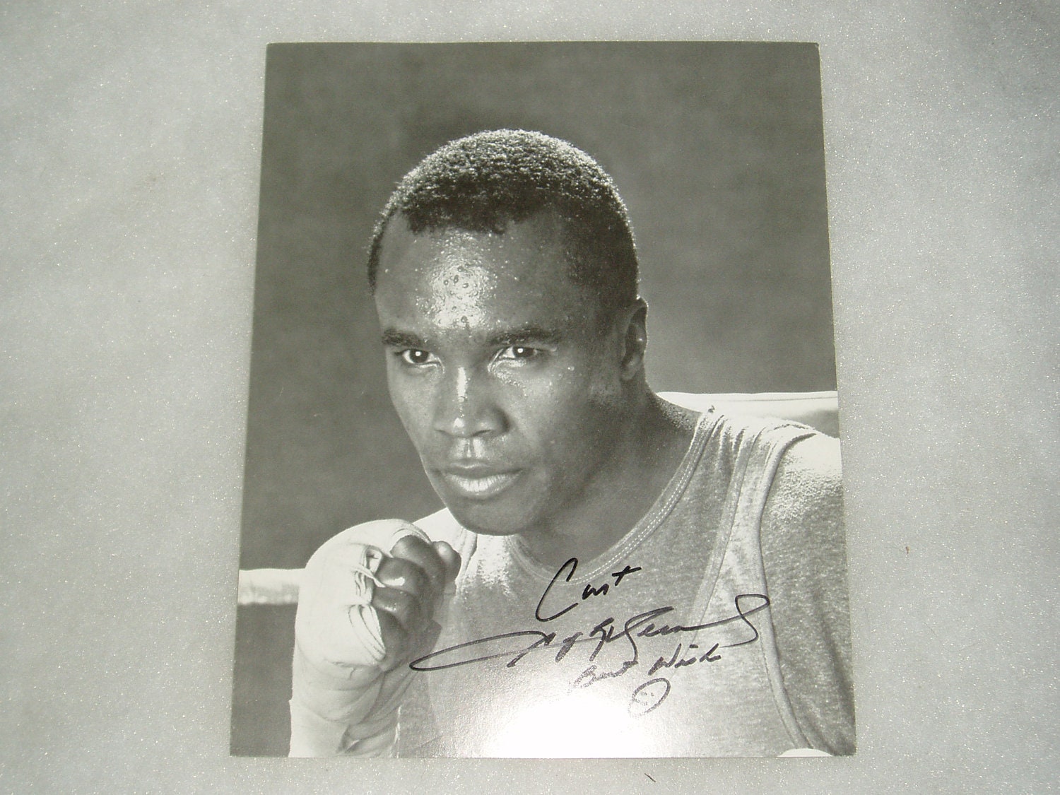 Autographed Photo Sugar Ray Leonard Boxing By Dayspringcollectible 