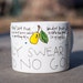 The Marauder's Mug - Harry Potter "I solemnly swear that I am up to no good" Large, broad white mug with pear and arrows