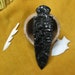 Spearhead/knife blade, black obsidian, 6 3/4 inches long