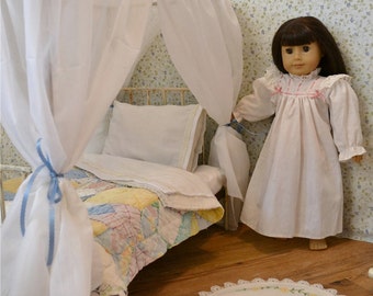 18 inch doll canopy bed