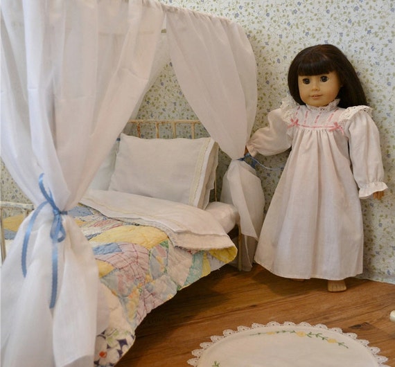 American Girl Canopy Bed Canopy Doll Bed Victorian Antique Iron Bed ...
