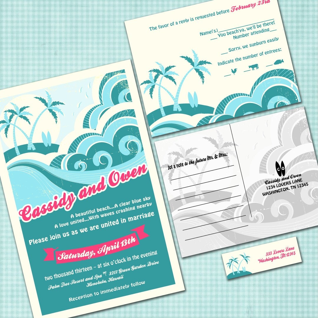 Hawaiian Wedding Invitations 9