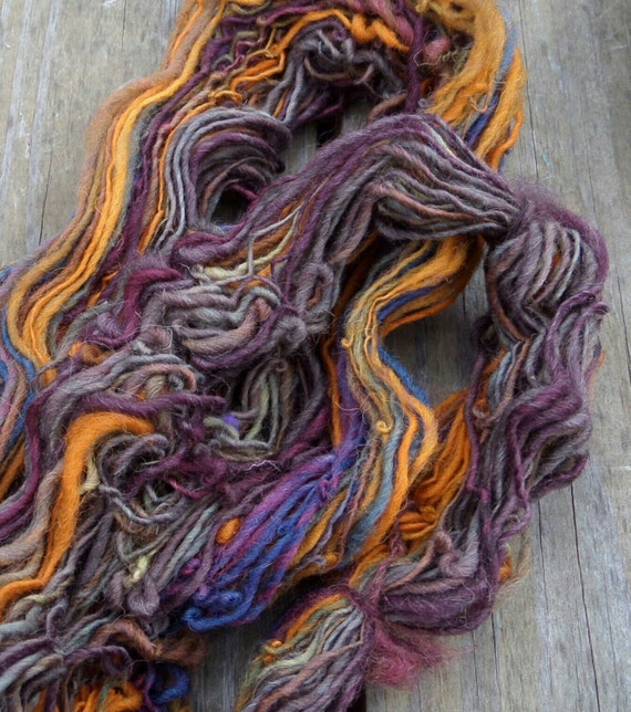 Handspun Yarn Energized Yarn S and Z Twist by SimplyHandspunYarn