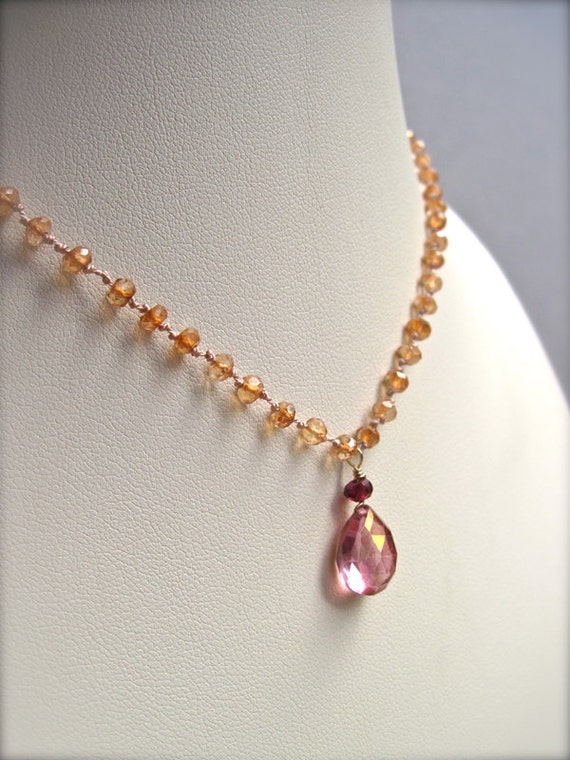 pink quartz necklace meaning