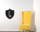 Badge Monogram Vinyl Decal - Large