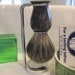 Custom Hand Turned Antique Sliver Rhinoplasty Grade A Badger Hair Shaving Brush with Shave Stand