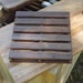 Reclaimed wood/ Trivet/ Black Walnut/ Industrial/ hot plate/ miniature pallet/ skid
