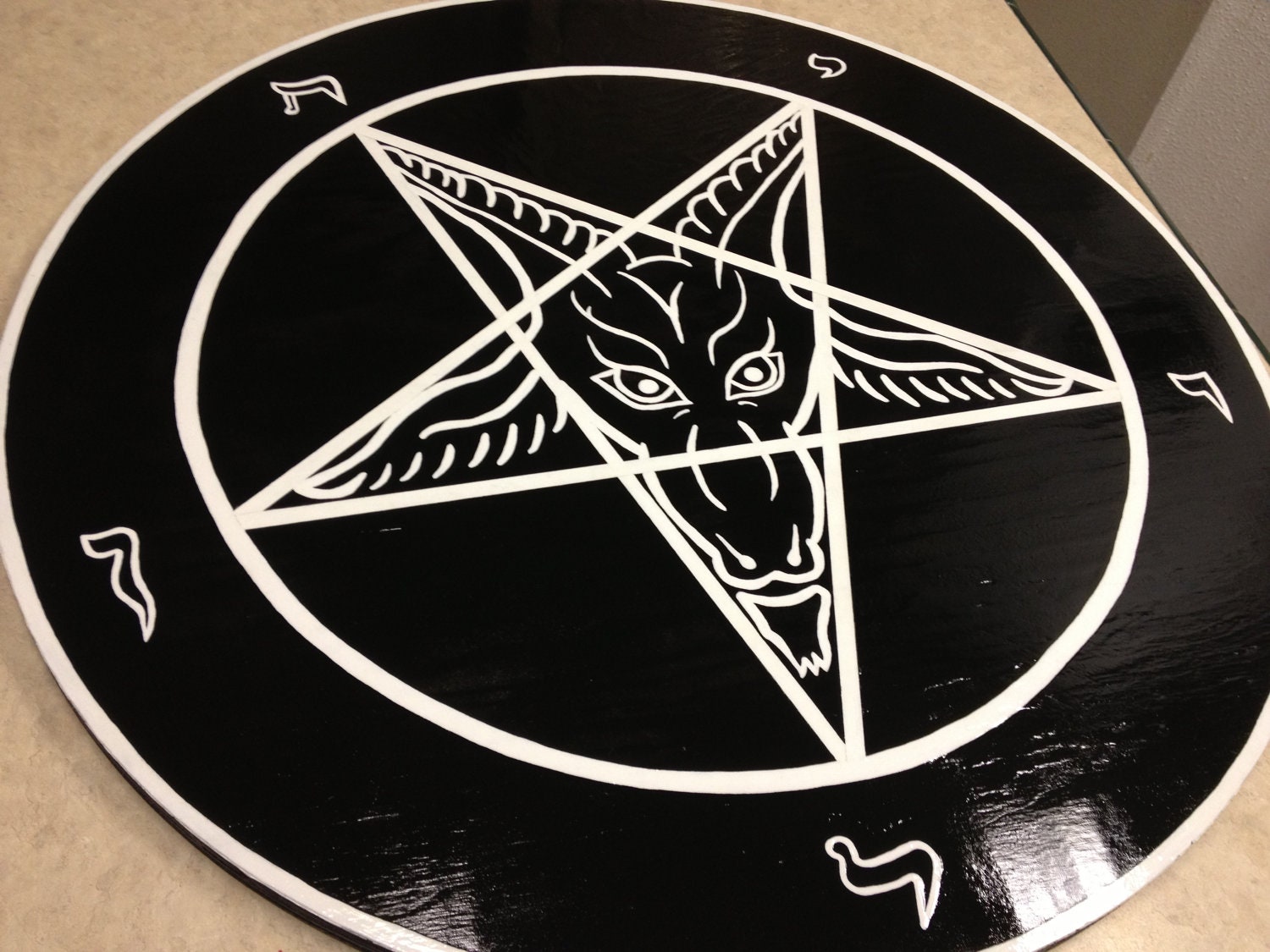 Sigil of Baphomet Plaque 24 Made to order Satanism Anton