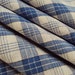 Vintage French Cotton Fabric Blue Check Plaid Suitable for Patchwork Quilting Lavender Bags Feedsack Pillow Napkins