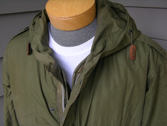 vintage 1950's Korean War era M-1951 Fishtail Parka w/