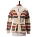1960s Ski Sweater/ Cardigan / Nordic Sweater