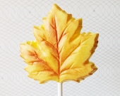 5 Amaretto Chocolate Leaf Lollipops: Golden Autumn Il_170x135