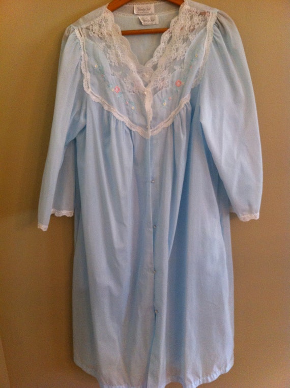 Blue Vanity Fair Gown and Robe set