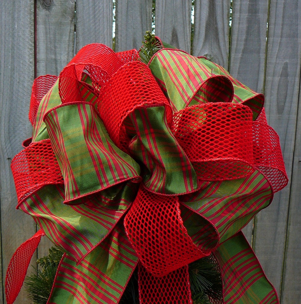 christmas tree topper green and red plaid traditional christmas tree topper green and red plaid traditional