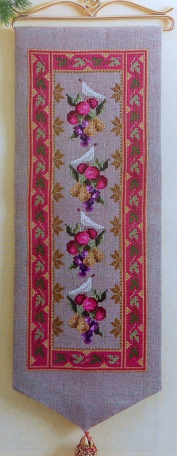 Carol Emmer FRUIT BELLPULL Bell Pull Counted Cross Stitch Pattern