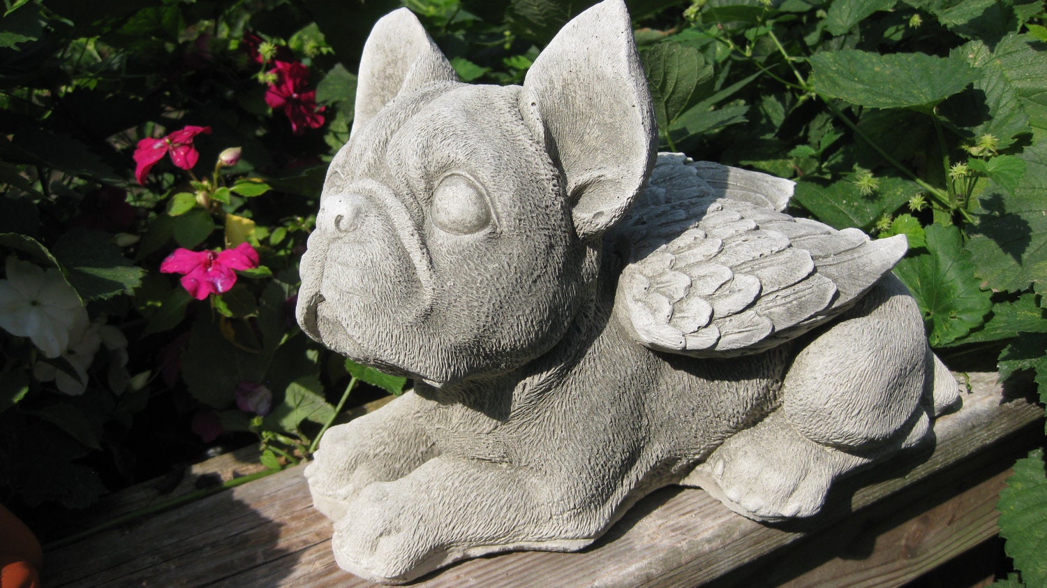 boston terrier yard statue