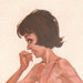 Mature Vintage Calendar Page, Zodiac, Gemini