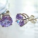 Lavender Cubic Zirconia Earrings
