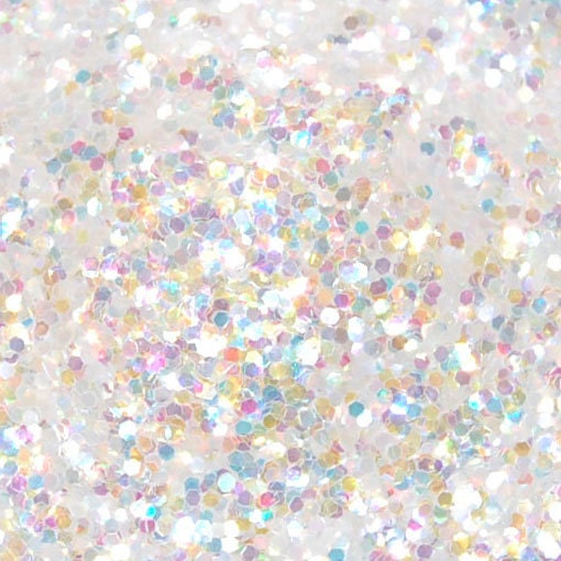 Crystal White Holographic Glitter 0.062 Hex 1 Fl. Ounce for
