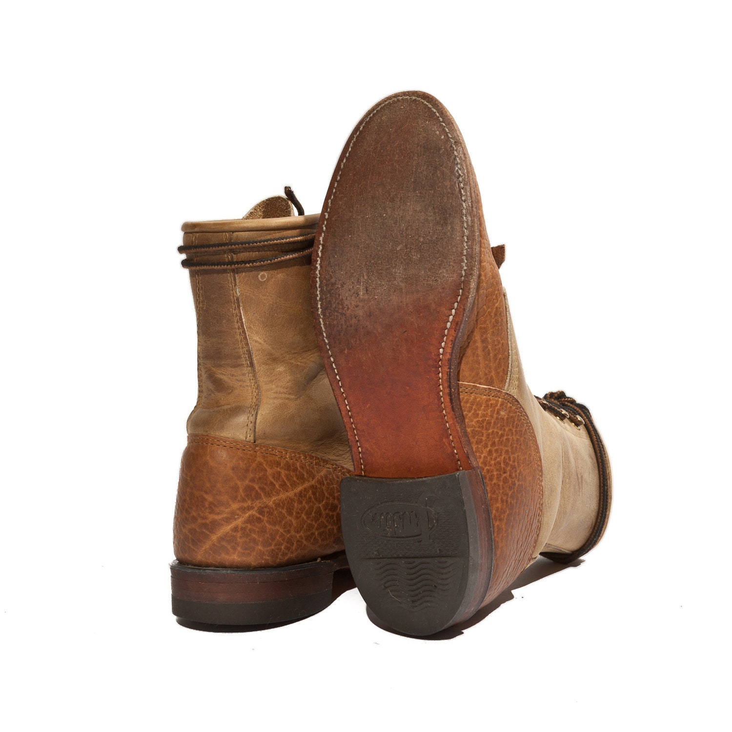 Women's Justin Lace Up Roper Boots Two Tone Bullhide by ShopNDG