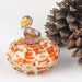 Hand blown Glass Pumpkin - Winter Meadow Autumn Decor Kitchen Art Harvest tagt