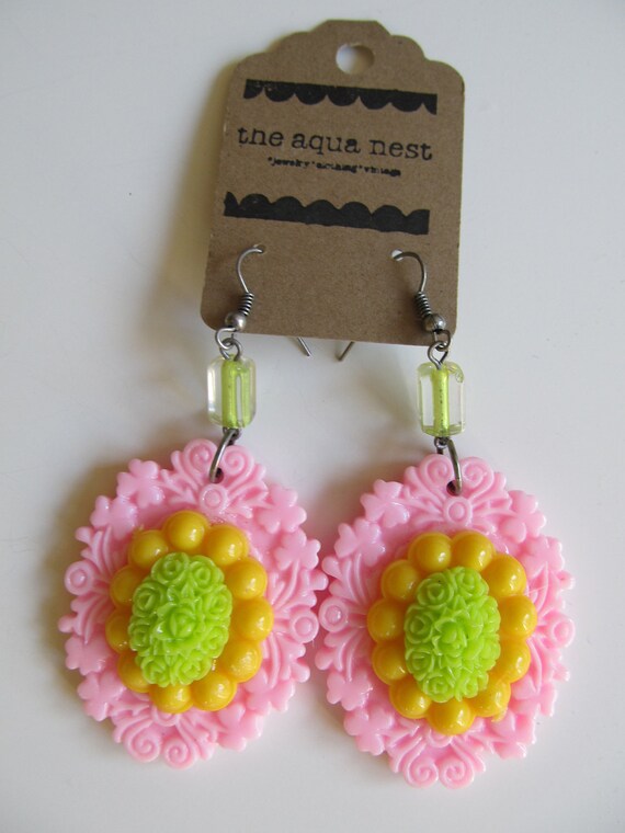 Neon Dangle Earrings
