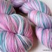 Hand dyed Yarn, Rockin' Socks Superwash Merino, self-striping, "Rose"
