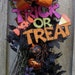 Halloween Wreath, Pumpkin Swag, Spooky Decoration, Fall Swag