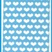 CELLO Bags BLUE Hearts 5 x 8 Cellophane Gift Bag 100 Total