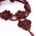 SALE 25% OFF - Soutache Choker Necklace - Lady in (dark) Red
