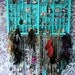 Blue Vintage type drawer jewelry display, type drawer jewelry box, accessories storage, Unique Earring Holder, Gift for her