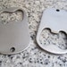 1 1/4" x 2 1/8" (31mm x 55mm) Bottle Opener Dog Tag Stamping Blanks, 2mm Stainless Steel - PERFECT size for keychain BODT10-18H-2MM
