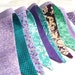 Fabric Bunting Banner-Flag Banner-Girl's Bunting-Purple, Teal, Lavender, Aqua Blue